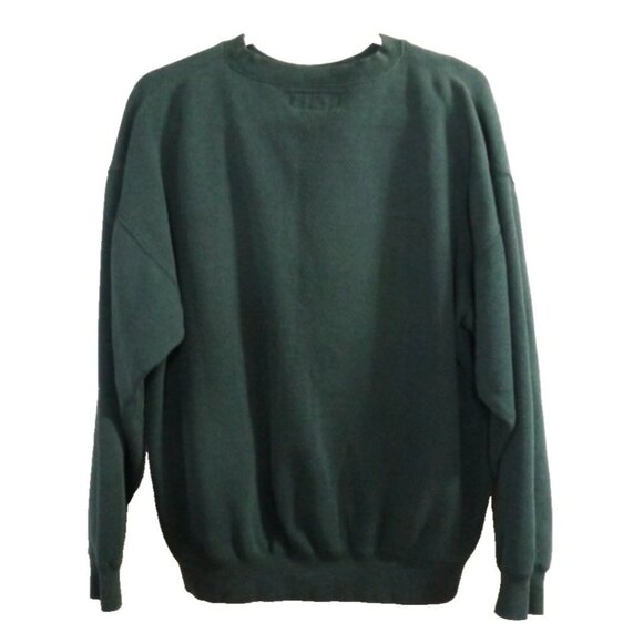 Vintage Boss America by BROOKHURST green-ish blue knit sweatshirt men's size XL - Picture 3 of 4